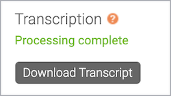 Download Transcript button